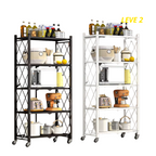 [Llévate 2 y Pagá 1 ] Estantería Inoxidable Con Pisos Multifuncional Plegable