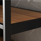 Organizador de Cocina Multifuncional de 5 Niveles en Acero Inoxidable y Madera con Kit de Utensilios de REGALO